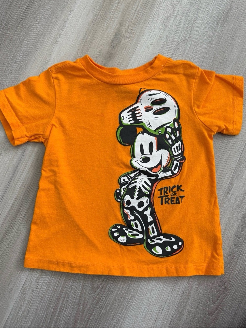 Orange Halloween Mickey Mouse 'Trick or Treat' Kids Tee size 2T